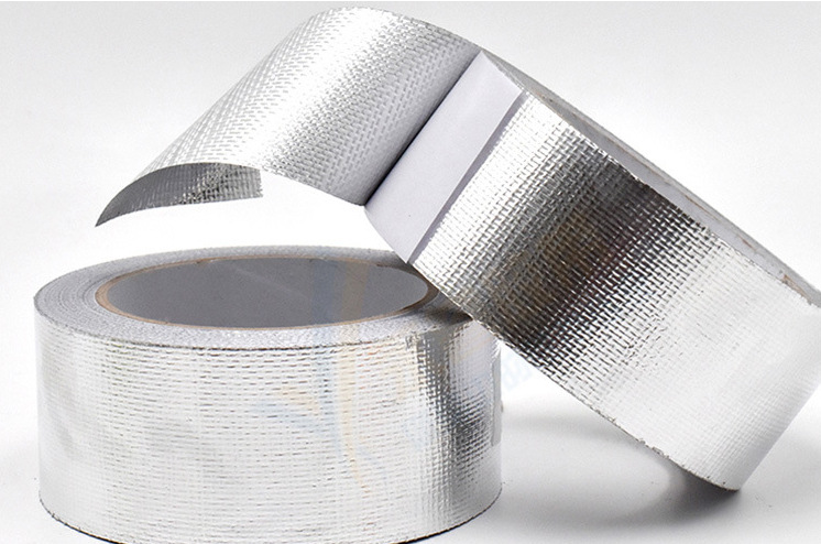 玻纤布铝箔胶带,加厚锡箔纸耐高温热水器油烟机排烟管隔热密封