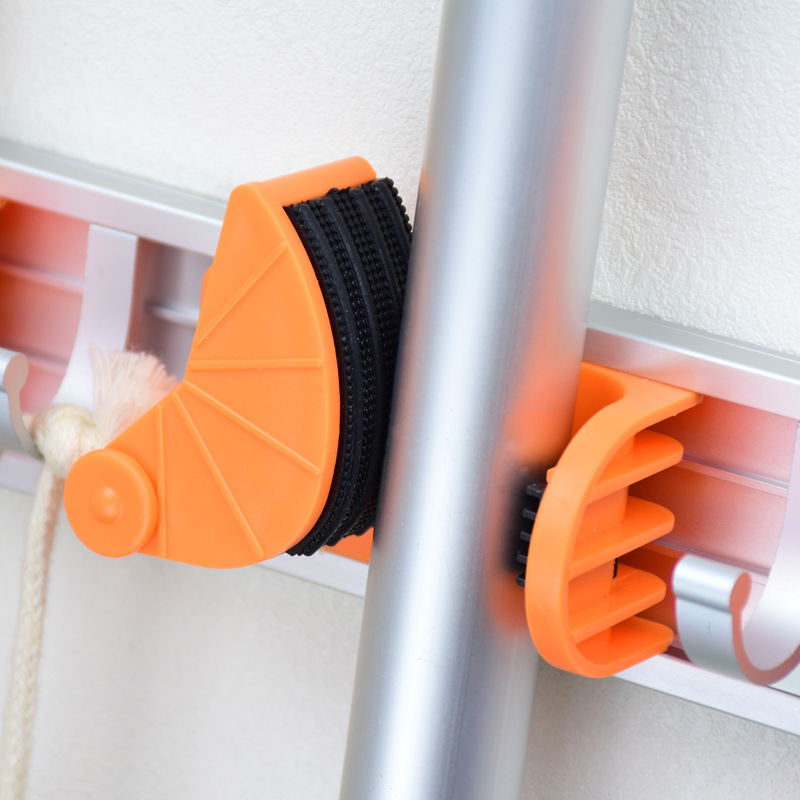 太空铝拖把架免打孔扫把架挂钩收地拖布挂架子放托把墩布的置物架