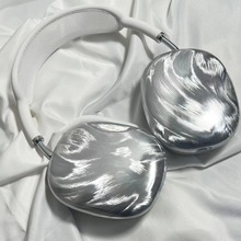 羽纱新款airpods max保护套透明TPU软壳蓝牙耳机头戴式外壳耳罩硅