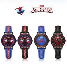 新款创意高质量漫威蜘蛛侠卡通男孩学生动漫手表