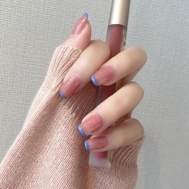 直接贴的美甲成品感指甲壳可摘戴图片网红仙气贴片ins风