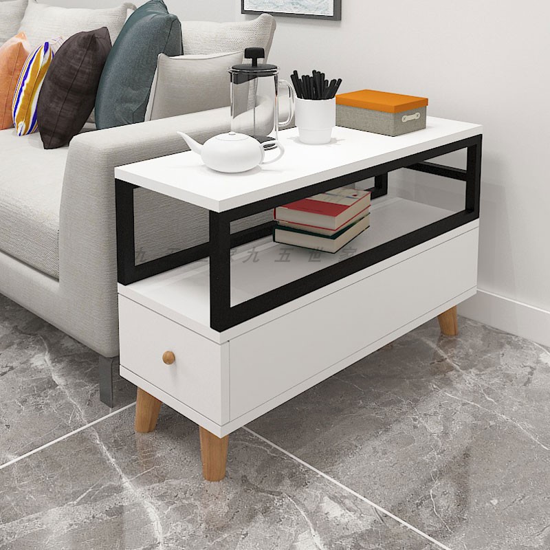 轻奢沙发边柜角几客厅大理石边几简约侧边柜储物柜北欧迷你小茶桌