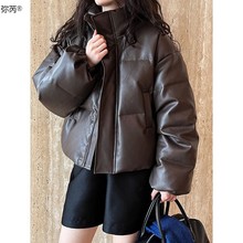 女2023冬季新款韩版时尚潮流棉服外套女短款宽松小个子面包服外套