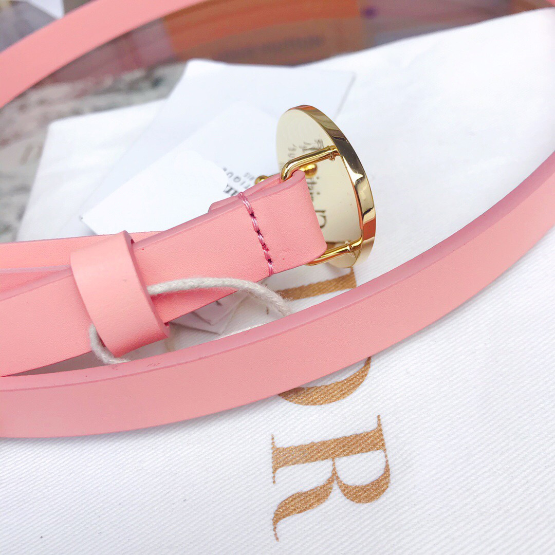 新品迪家cd腰带女头层牛皮细款皮带cd字母注胶小腰封裙子衣服配饰