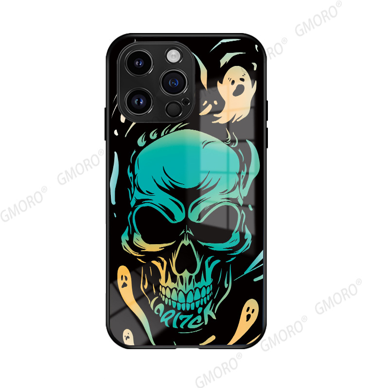 Dark Series Phone Case for Iphone14pro Glass Shell Apple 13 Cool 12pro Trendy Ip11