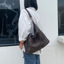 头层牛皮大容量单肩包2025软皮女包潮流斜挎手提包欧美时尚托特包