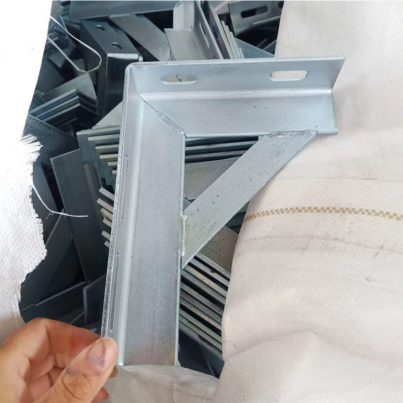 三角固定支撑架天燃气管道镀锌角铁隔板货架直角支架托架