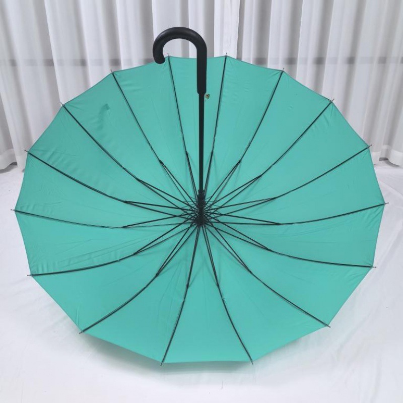 意大利weda订单!纯色无印风!16骨加固防风大号双人商务男女雨伞-阿里