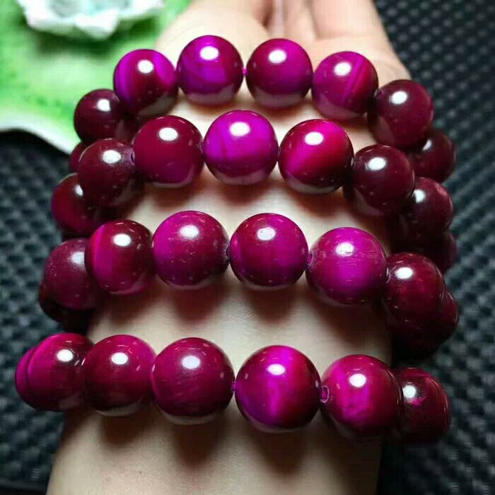 天然虎晴石手链红 蓝虎眼石 鹰眼石手串猫眼石单圈男女士事业手链