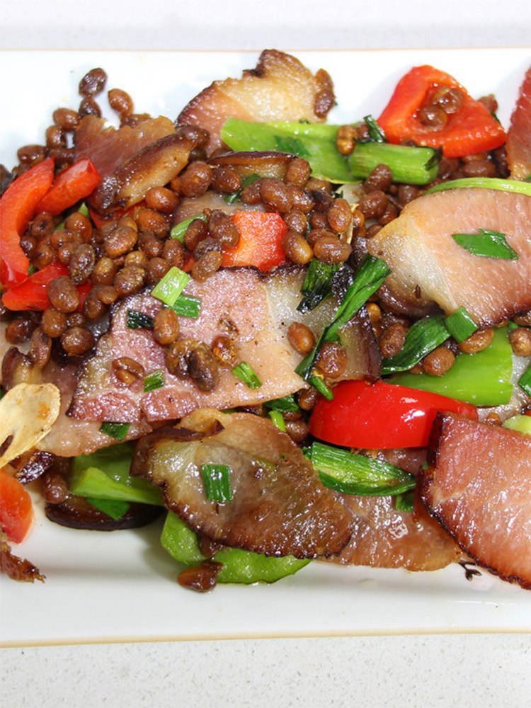 豆豉四川贵州特产即食豆食自制农家原味臭豆子炒腊肉干豆豉粒