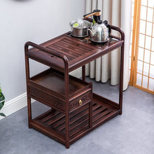 实木移动带轮茶车金灶茶具茶盘套装自动烧水壶一体茶台家用小茶桌