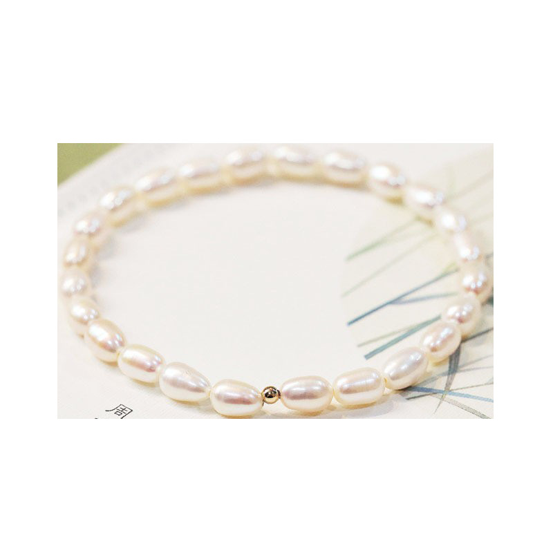 Natural Pearl Bracelet Simple, Refreshing and Temperament Women Special-Interest Design Hetian Gray Jade Freshwater Pearl Bracelet