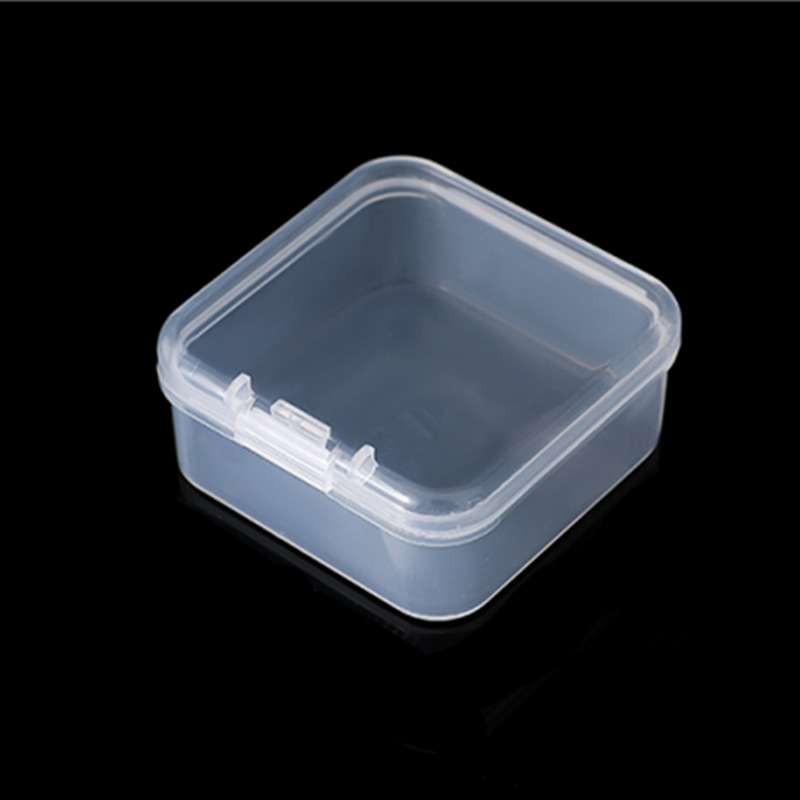 pp塑料盒小盒收纳首饰透明厂家批量正方形供应五金电子配件连体盒