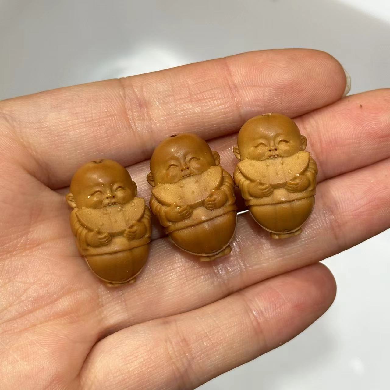 橄榄核雕吃瓜群众diy文玩佛珠饰品配饰手机链手链吊坠包挂项链原