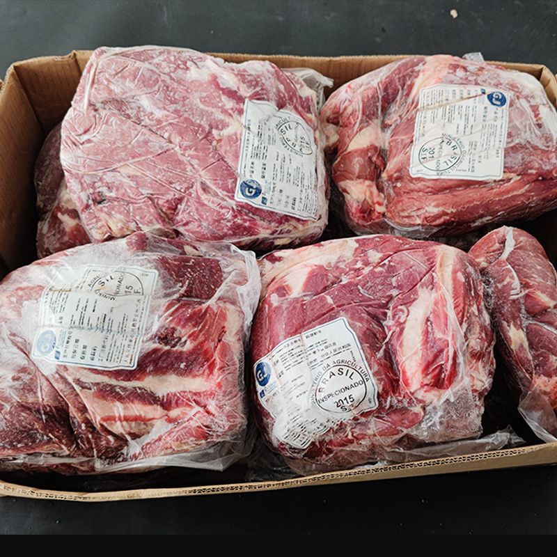 牛肋条新鲜冷冻雪花牛肉肩部牛腩条烤肉烧烤巴西进口一件代发