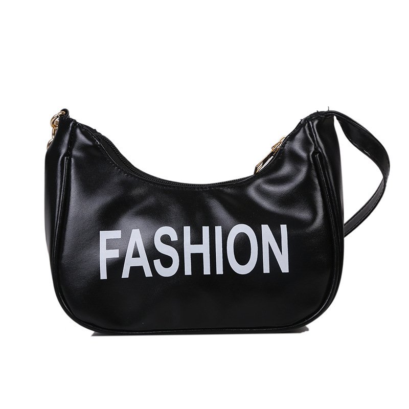 INS Japanese Style Harajuku Shoulder Bag Bag 2022 New Girls Letters Underarm Bag Student All-Match Casual Shoulder Bag