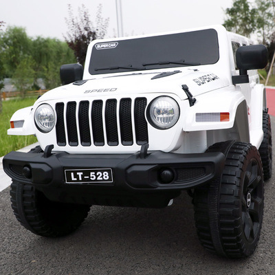 牧马人儿童电动车小孩可坐大号越野车男女宝宝四轮带遥控玩具汽车