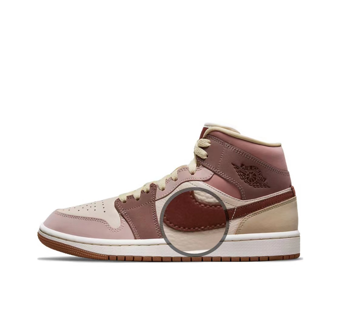 头层aj乔1mid中帮红豆奶茶黑曜石黑白熊猫影子灰aj1男女鞋篮球鞋