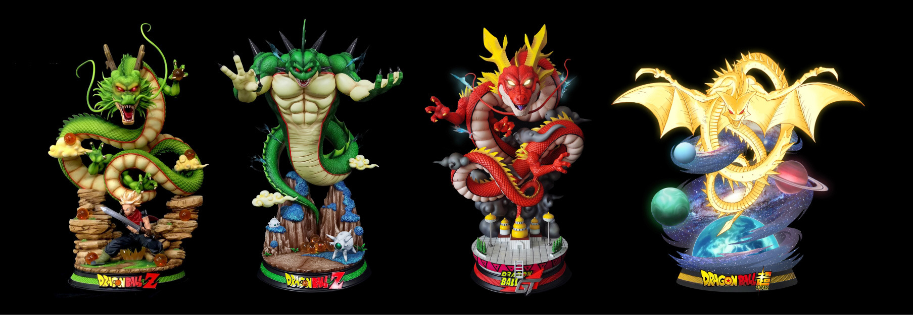 三雷gk 七龙珠神龙 黑星神龙 动漫手办gk模型雕像 生日礼物摆件