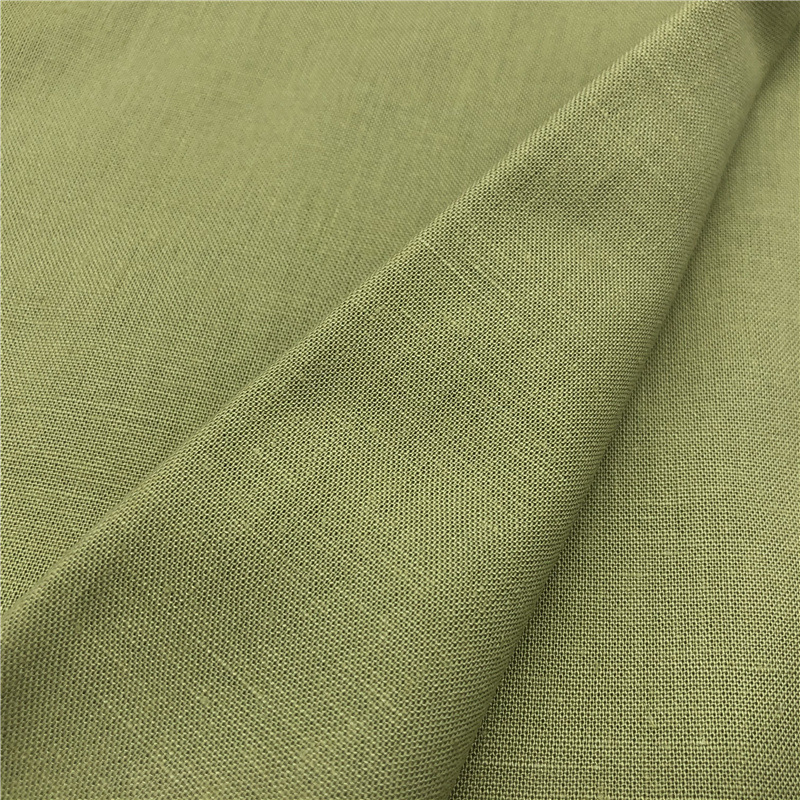 15*15亚麻黏胶平纹面料 冰丝麻粘夏季透气冰爽裤子上衣面料