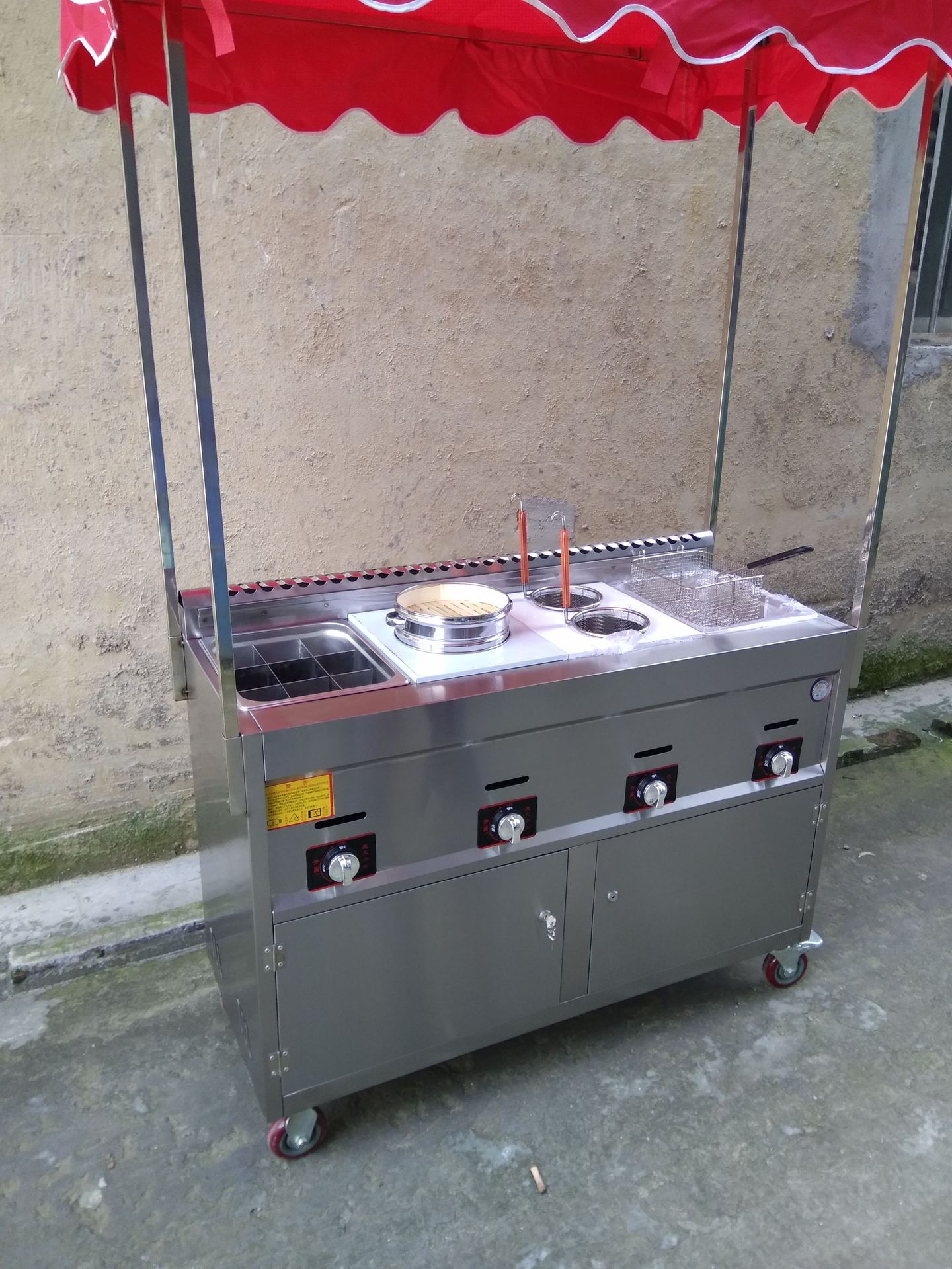 油炸锅小吃车商用关东煮摆摊推车夜市流动铁板烧臭豆腐早餐