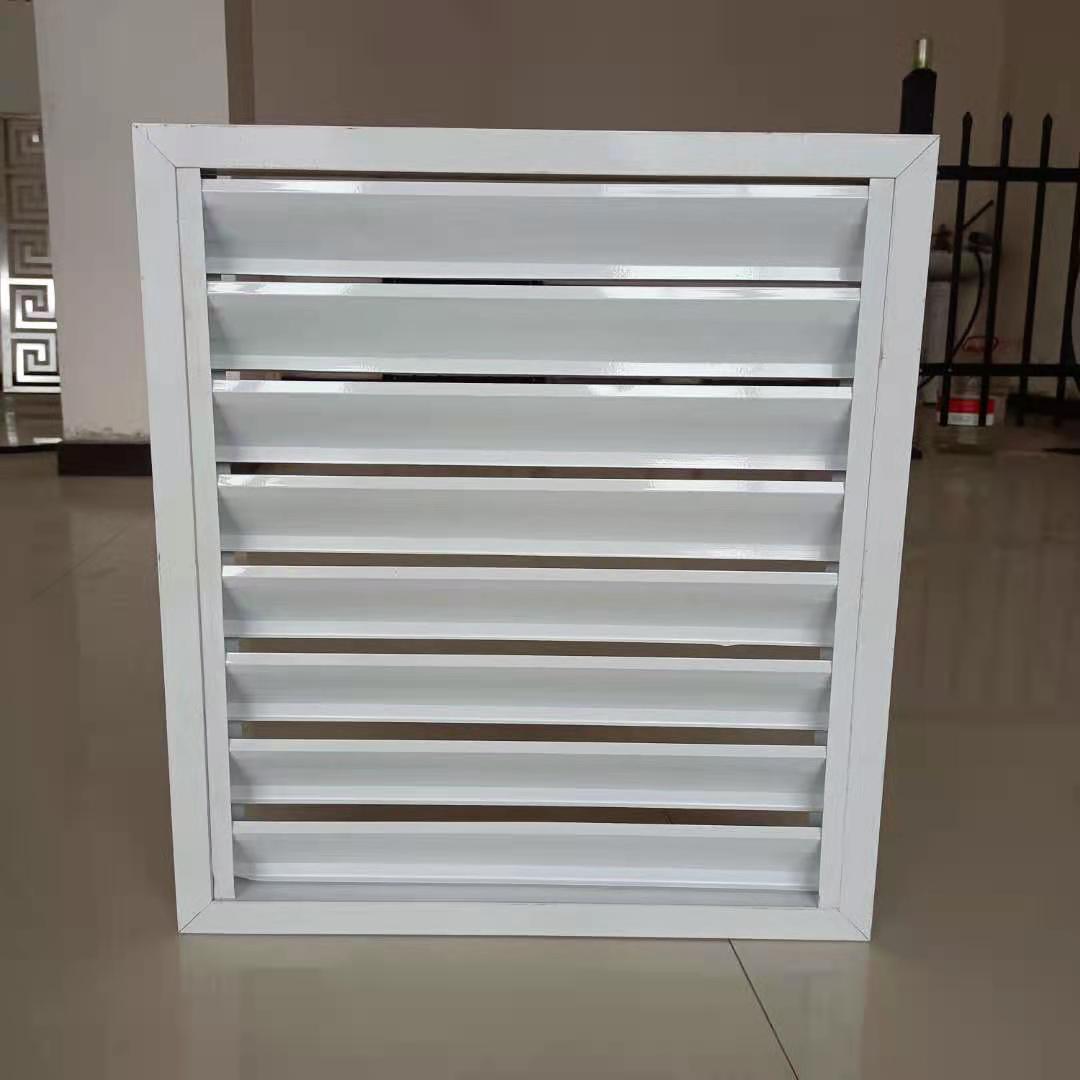 供应铝合金百叶窗单双层防雨百叶中央空调通风百叶窗