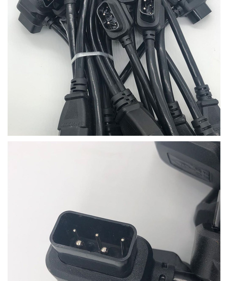 小牛电动车n1/us u1/m1 m 电池连接线 电源公插头 充电桩转接头