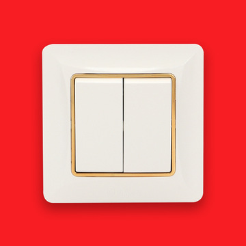 国际电工开关插座灰色拉丝暗装面板家用五孔智能双控墙壁开关