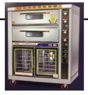 厨宝双层四盘电烤箱连12盘发酵箱带定时大容量商用烤箱-阿里巴巴