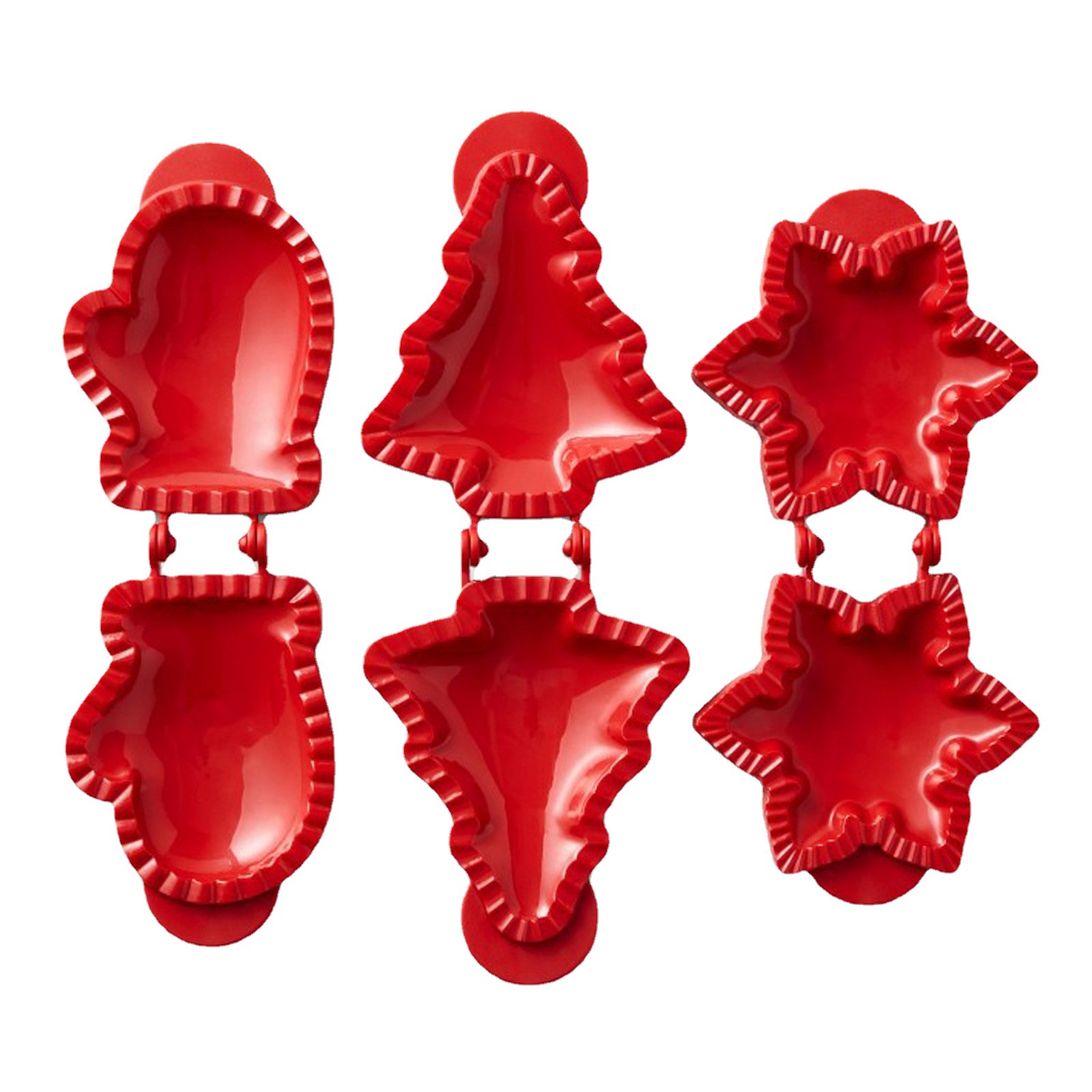 Christmas Series Christmas Mas Cookie Moulds Christmas Tree Gloves Pie Mold FRUIT COLOR