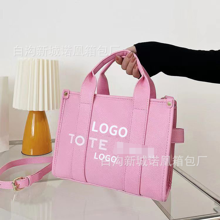 Cross-Border Women's Bag Commuter Tote Letters Women's Handbag Retro Simple Large Capacity Tote Crossbody Big Bag