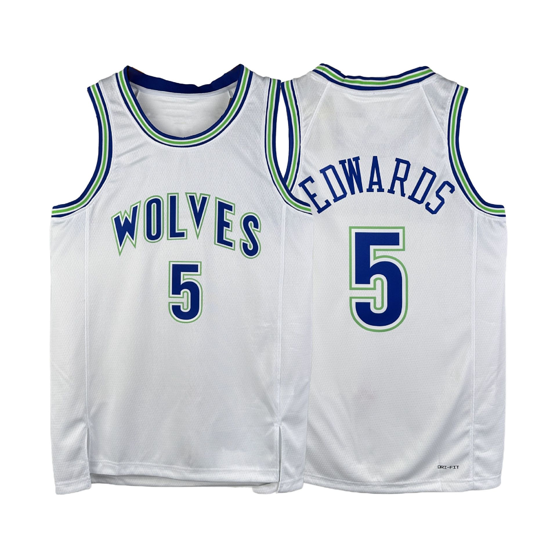 美版森林狼队爱德华兹5号唐斯李凯尔加内特城市版球衣篮球服套装