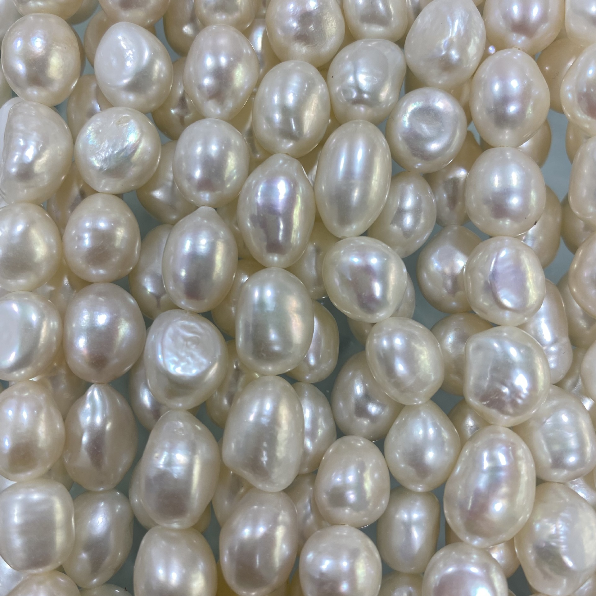7~8,8~9,10~11mm两面光 巴洛克珍珠 天然淡水珍珠 diy饰品配件