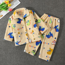 【30套起包邮】秋冬珊瑚绒男童宝宝小孩家居服套装法兰绒儿童睡衣