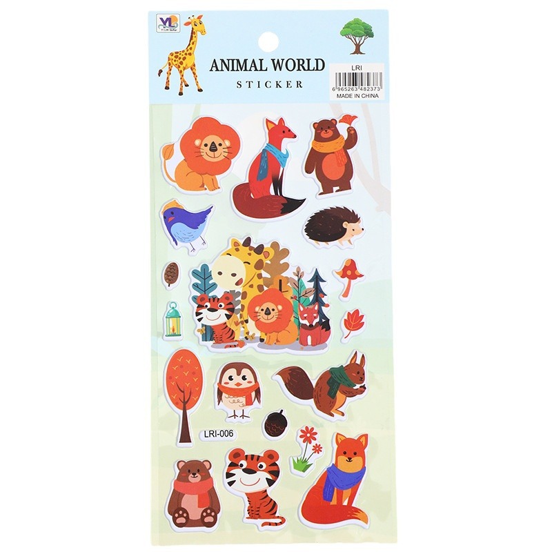 Hot Sale Cartoon Stickers Cute Spaceman Birthday Stickers Wholesale Small Animal Material Stationery Journal Stickers Gu Nano Sim