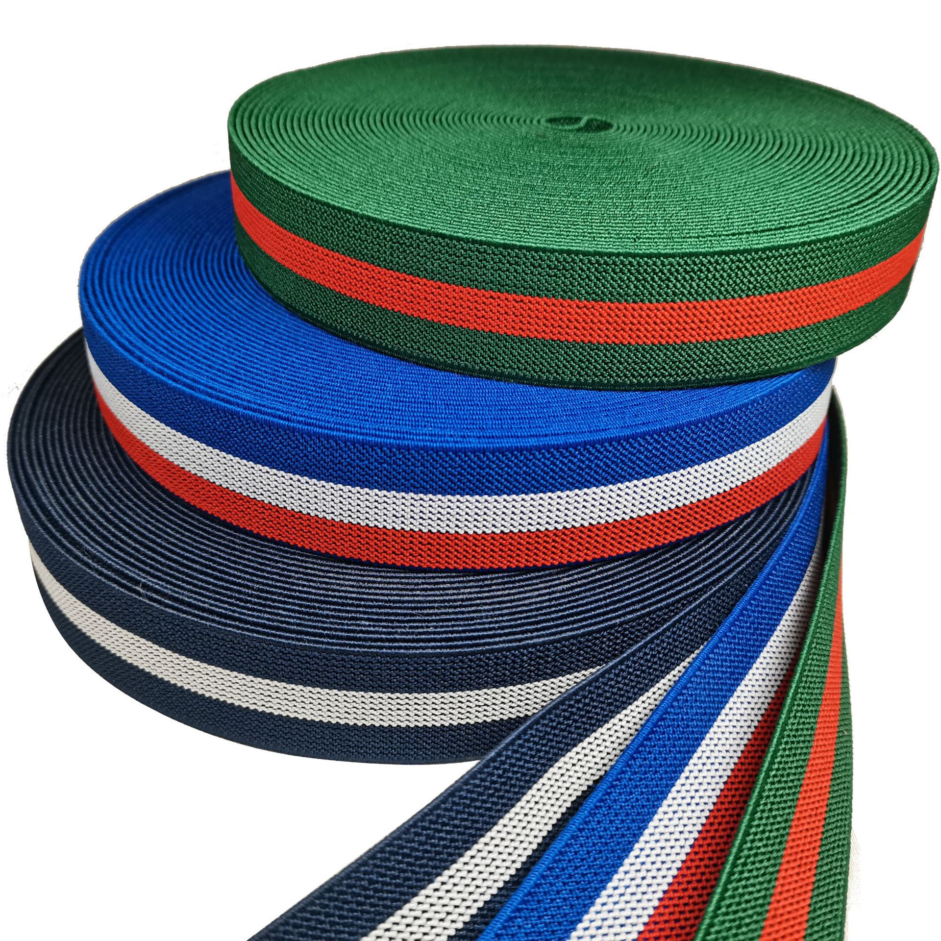 3cm松紧带条纹懒人腰带松紧高弹力彩色松紧