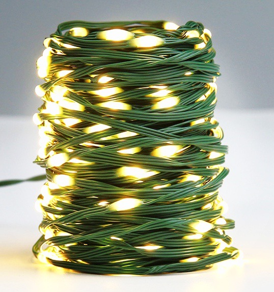 新品led皮线灯灯串低压24v灯串太阳能灯串户外防水圣诞彩灯装饰灯