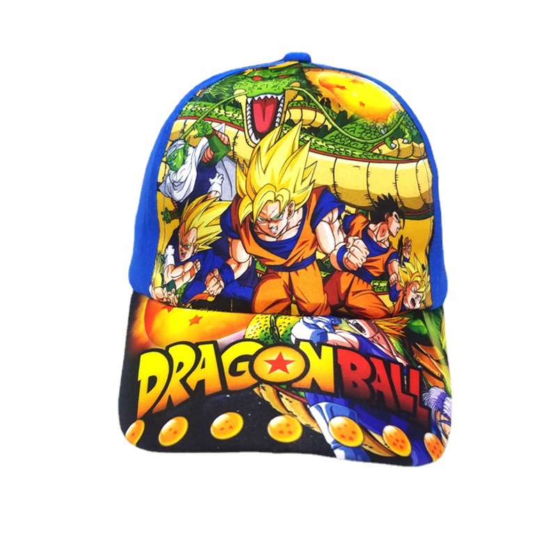 Cross-Border Children's Cartoon Dragon Ball Baseball Cap Japanese Anime Derivative Printing Kids Peaked Cap Boys and Girls Sun Hat