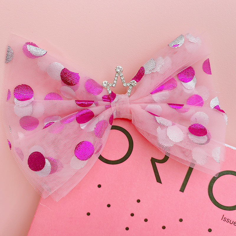 5318 粉色大集合 亮片网纱珍珠蝴蝶结女童甜美可爱发夹鸭嘴夹发饰