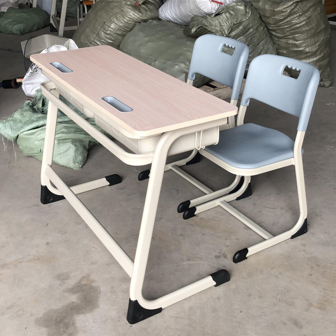 双人学生课桌椅中小学生儿童学习桌培训班辅导班学校书桌厂家直销