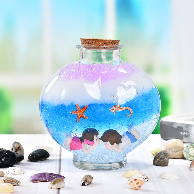 批发透明diy许愿瓶星空星云瓶彩虹瓶漂流瓶海洋瓶幸运星瓶爱心瓶