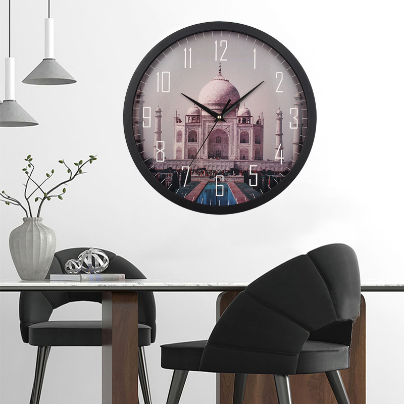 Saudi Arabia Wall Clock Modern Living Room Decoration Bedroom and Household Wall Hanging Noiseless Clock Clock Wholesale