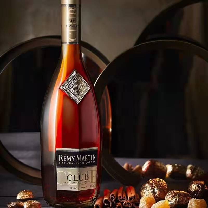 法国人,头马洋酒特级club700毫升优质香槟区白兰地英文版礼盒装