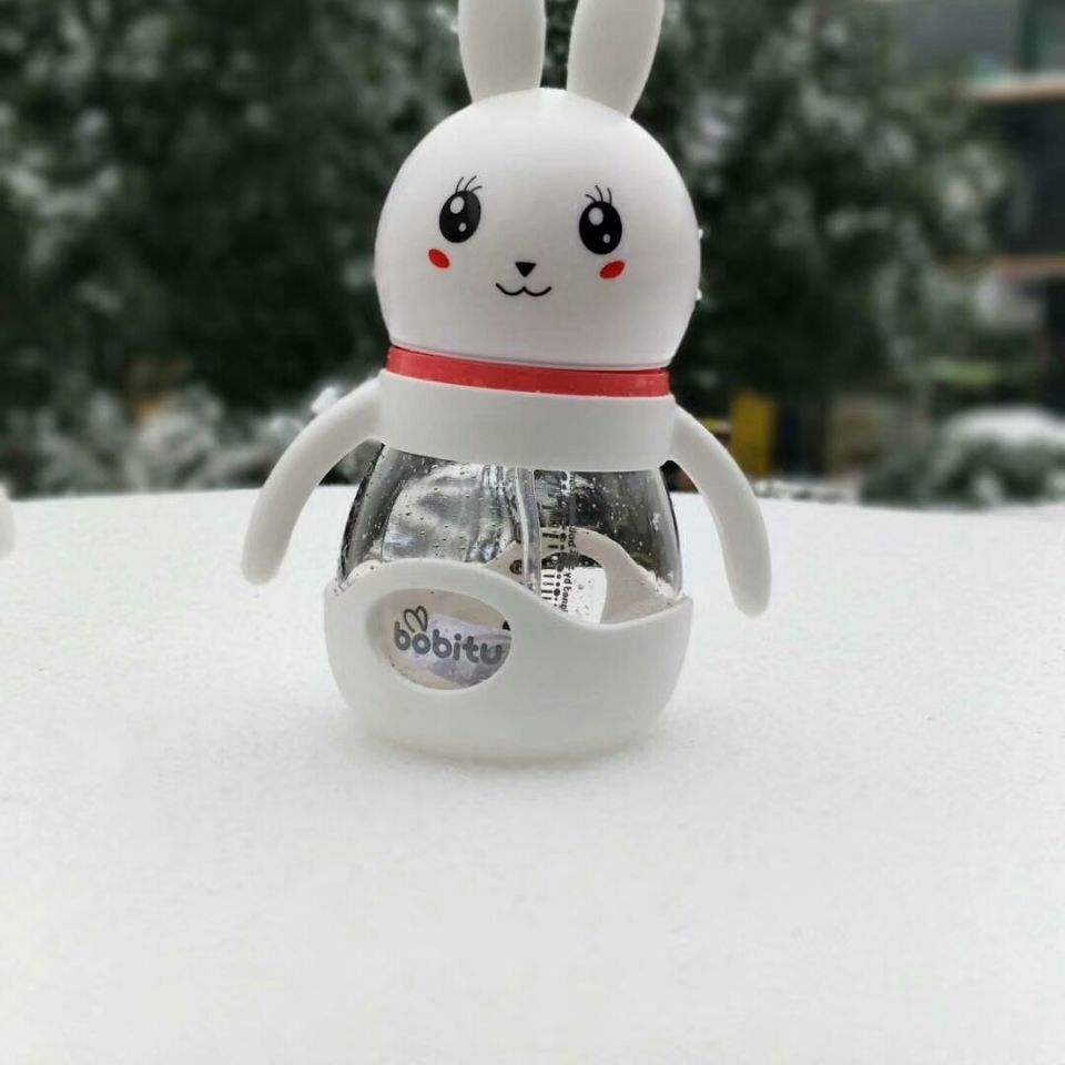 波比兔防摔玻璃奶瓶/150毫升/240毫升/300毫升///奶嘴