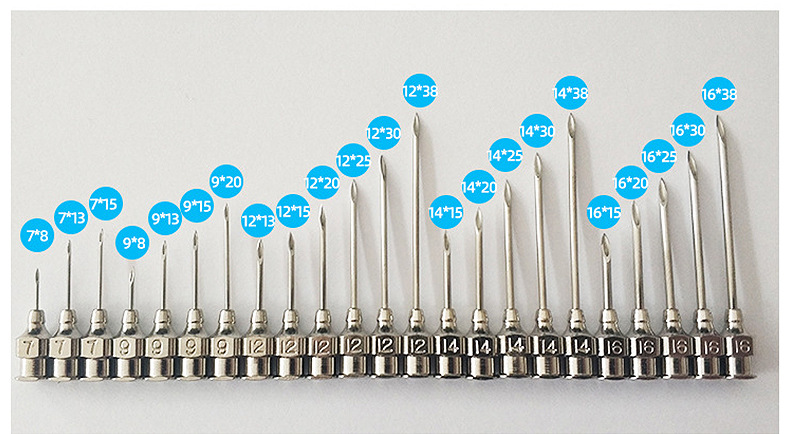 武汉皇冠王兽医用不锈钢注射针头 vetneedles