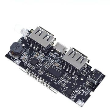 充电宝模块移动电源升压diy18650锂电池数显双usb输出充电板主板