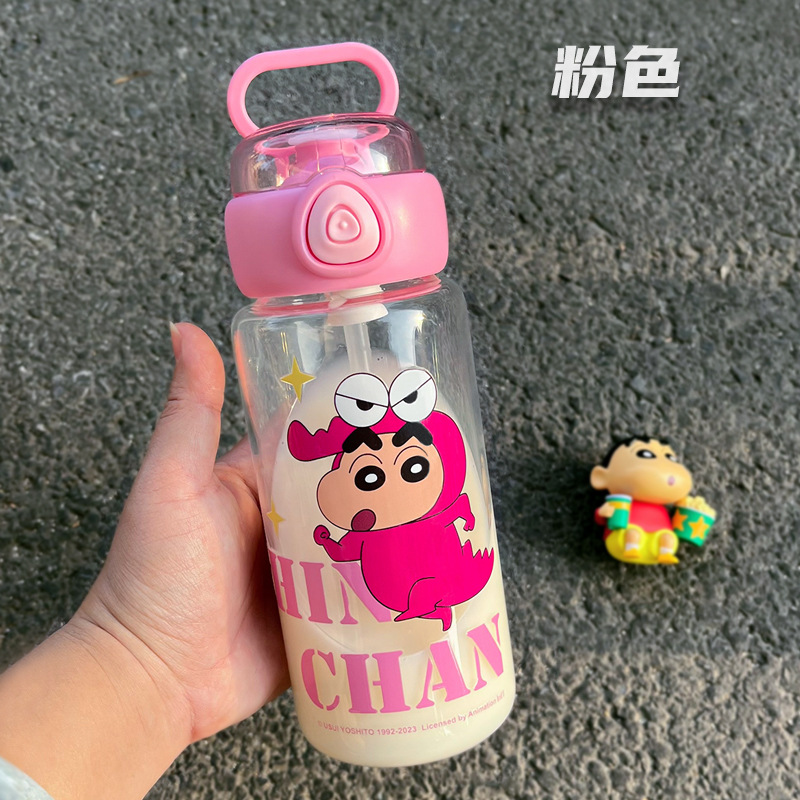 Crayon Xiaoxin Cartoon High Borosilicate Glasses Good-looking Large Capacity Gift Cup High Temperature Resistant Convenient Cup