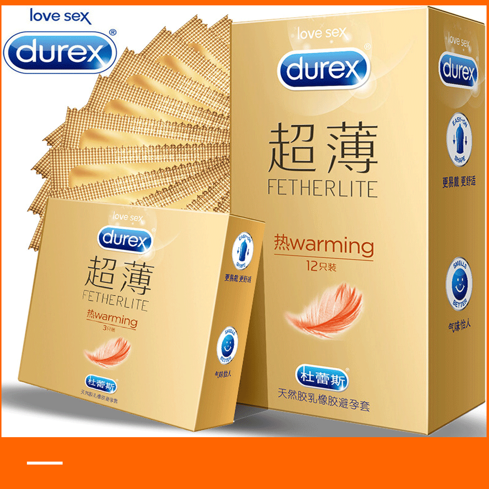 杜蕾斯避孕套 热感超薄装3/12只安全套发热至薄体验成人用品批发