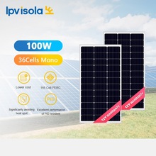 厂家直销单晶太阳能发电光伏组件功率100W-110W/18V单晶硅电池板
