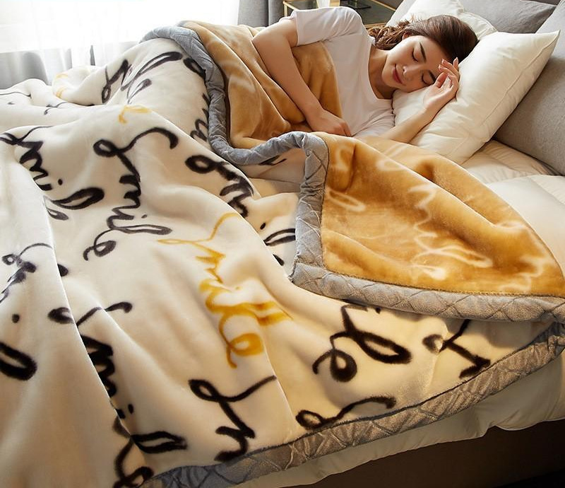 拉舍尔毛毯被子冬季加厚保暖午睡空调盖毯子床上用珊瑚双人床单